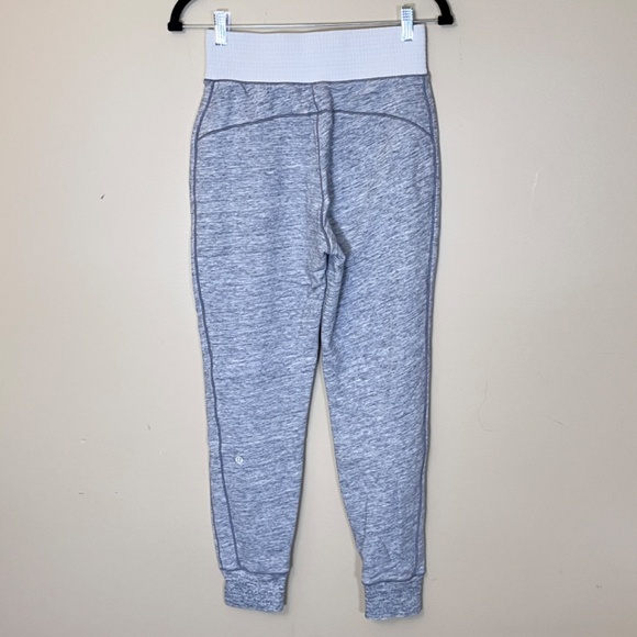Lululemon Cool & Collected Terry Cotton Jogger Pants - Women's Size 4 - Gray - Picture 5 of 11